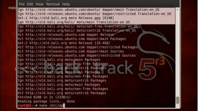 Old Linux Hacking Operating system How Add repository kali linux or Ubuntu in Backtrack Linux смотреть онлайн