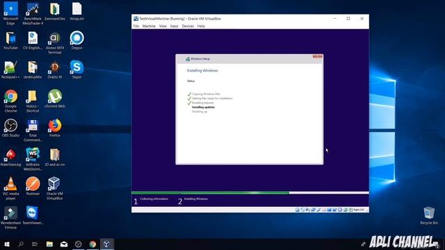 Cara insatal windows 10 pro menggunakan virtual box смотреть онлайн