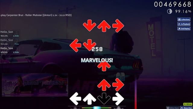 (Osu Mania) Roller Mobster 1.3 99.11% 6.86* [4k] смотреть онлайн