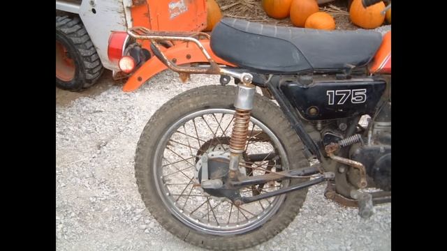 For sale 1973 Kawasaki 175 dirt bike motorcycle смотреть онлайн