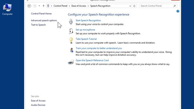 Windows 8.0 Professional - Remove a Speech Recognition Profile in Windows Control Panel смотреть онлайн