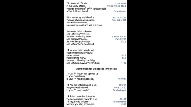 The Dabhar Literal Translation 2 Corinthians смотреть онлайн