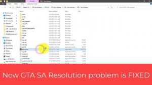 GTA San Andreas Fix Error "Cannot Find 800x600x32 video mode"