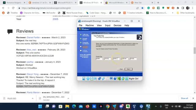 Installing Windows XP x 64 on Virtual Box смотреть онлайн