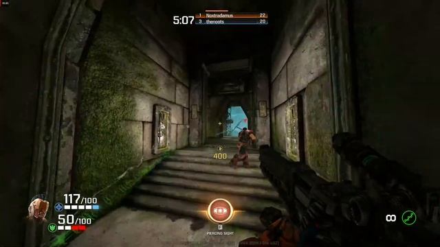 Railgun fun with Visor - Quake Champions смотреть онлайн