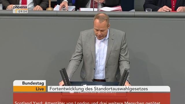 Bundestag: Debatte zur Fortentwicklung des Standortauswahlgesetzes am 23.03.2017 смотреть онлайн