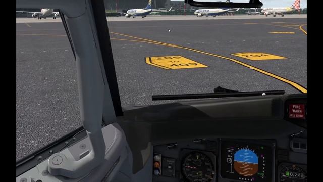 IXEG 737 Classic (B737-300) ILS Landing BERGAMO Airprt(LIME) RWY 28 смотреть онлайн