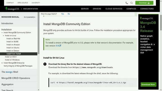 MongoDB Installation смотреть онлайн