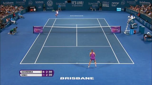 2016 Brisbane International Quarterfinal | Victoria Azarenka vs Roberta Vinci | WTA Highlights смотреть онлайн