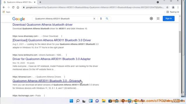 Download Qualcomm Atheros AR3011 Bluetooth 3.0 Driver смотреть онлайн