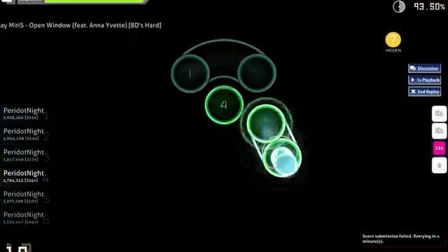 Osu! Mitis - Open Window (Hidden attempt) смотреть онлайн