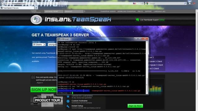 [Debian]Teamspeak 3 Server installieren смотреть онлайн