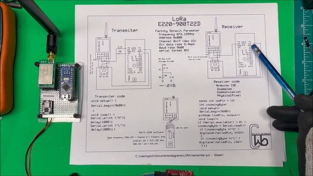 LoRa E220 900T22D смотреть онлайн