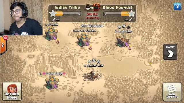 Clash Of Clans War India Tribe vs Blood Hounds | Golden Hearts Cup | Phoenix shivansh COC смотреть онлайн