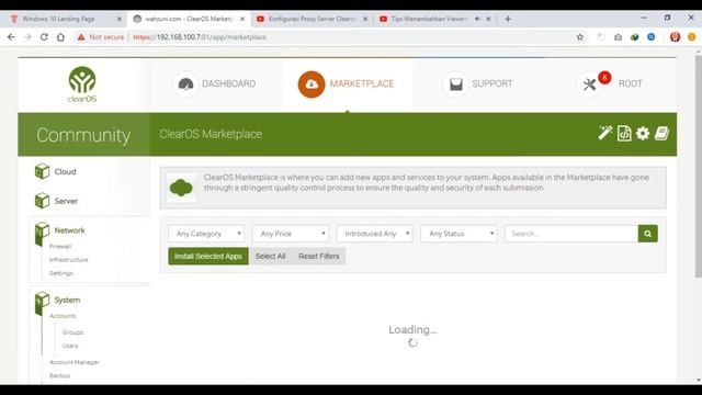 Konfigurasi Proxy Server ClearOS 7 смотреть онлайн