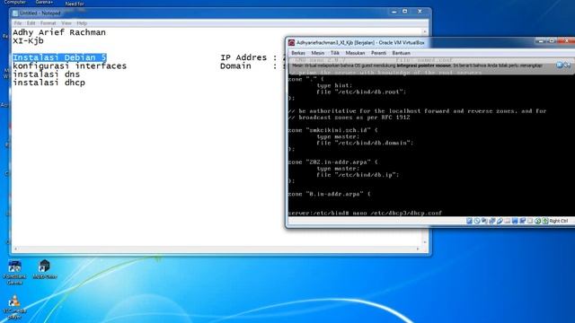 Instalasi Debian 5 Konfigurasi interfaces, Dns, dan Dhcp смотреть онлайн