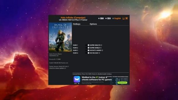 Trainer update for game Halo Infinite Campaign | Cheat engine