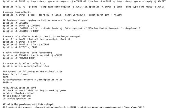 DevOps & SysAdmins: My current iptable configuration doesn't work CentOS 6, clean install [FIXED] смотреть онлайн