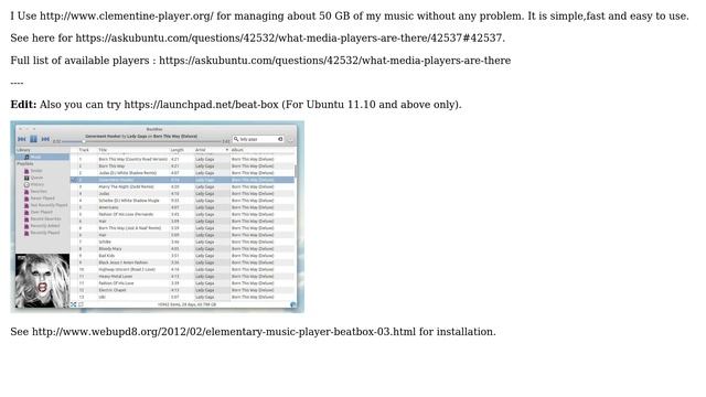 Ubuntu: Music player that works with a large library of music files (7 Solutions!!) смотреть онлайн