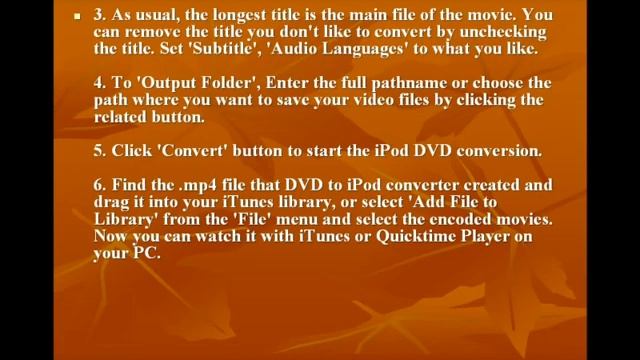 How To Rip DVDs to iPod for Free Windows смотреть онлайн