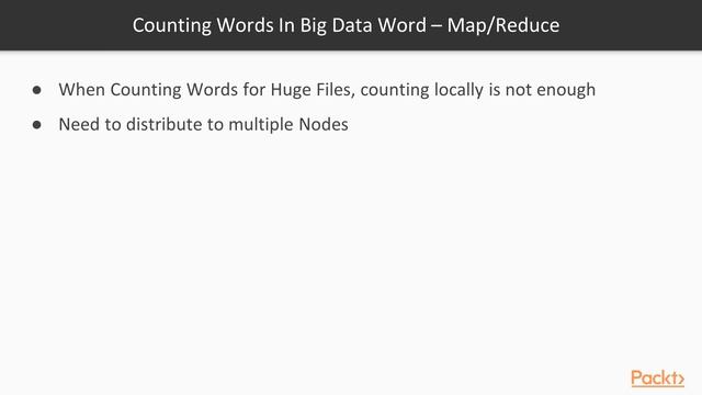 Big Data Processing using Apache Spark : Logic for Counting Words | packtpub.com смотреть онлайн