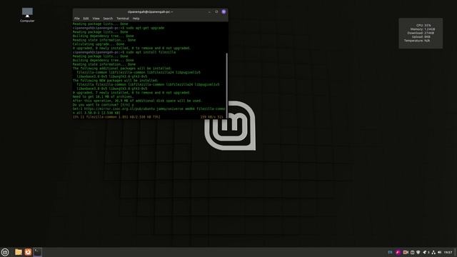 Cara Install Filezilla di OS Linuxmint dengan Menggunakan Terminal смотреть онлайн