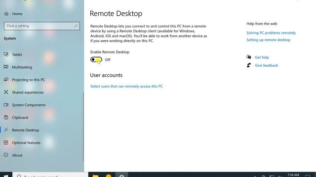 How to Enable or Disable Remote Desktop on Windows 10 | GearUpWindows Tutorial смотреть онлайн