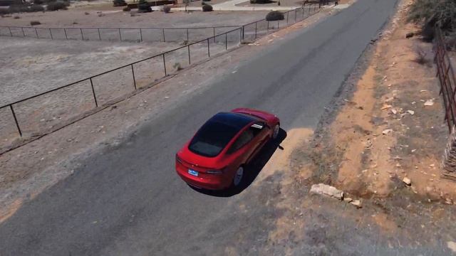 Skydio Tracking A Tesla