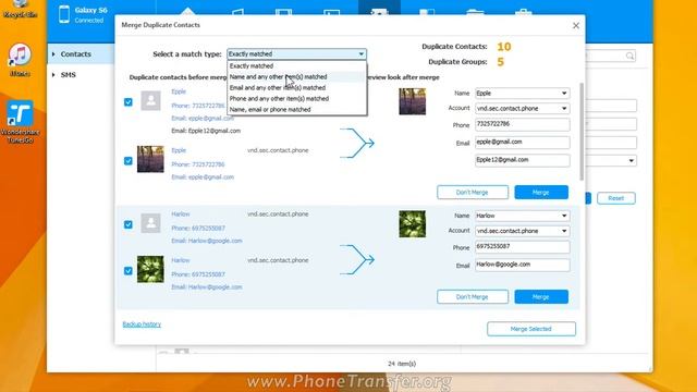 How to Merge Android Contacts on Computer, Remove Duplicate Contacts on Android смотреть онлайн