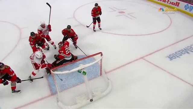 Rookie Lucas Raymond Records Hat Trick Against Blackhawks смотреть онлайн