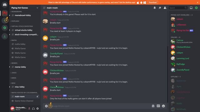 Piping Hot Bot - Mafia Demonstration смотреть онлайн