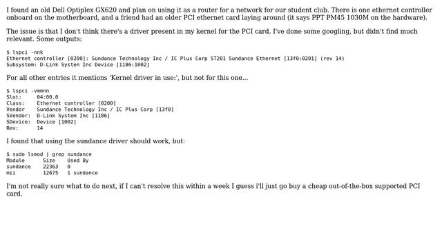 ST201 Ethernet driver for linux смотреть онлайн