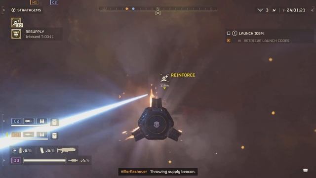 HELLDIVERS 2 Drop pod into Bughole смотреть онлайн