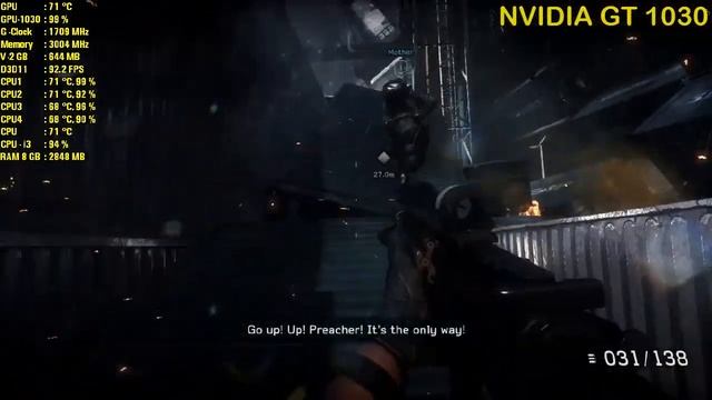 Medal of Honor Warfighter Gameplay Test - GT 1030 - Core i3 6100 - 8GB RAM PC HD смотреть онлайн