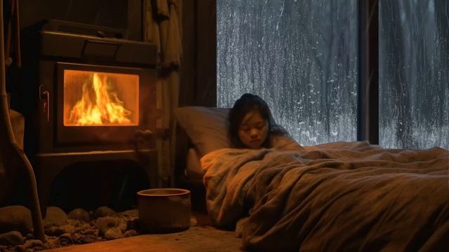 ☔️ Open the window and lie down in bed - Let the sound of the rain wash away all stress смотреть онлайн