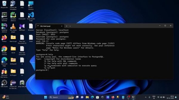How to start PostgreSQL in cmd | run postgresql from command line