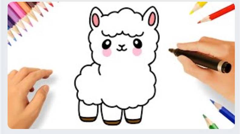 КАК НАРИСОВАТЬ ЛАМУ 🎨🦙 смотреть онлайн