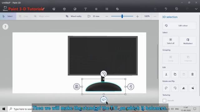 HOW TO MAKE A T.V. | PAINT 3-D | WINDOWS 10 | PAINT 3-D TUTORIALS | SHIVIJ GROVER смотреть онлайн