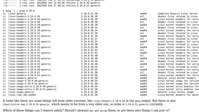 Ubuntu: Which old kernel related files can I safely delete? смотреть онлайн