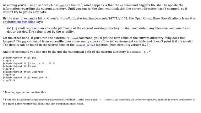 Unix & Linux: How do pwd and . determine the current path differently? (3 Solutions!!) смотреть онлайн