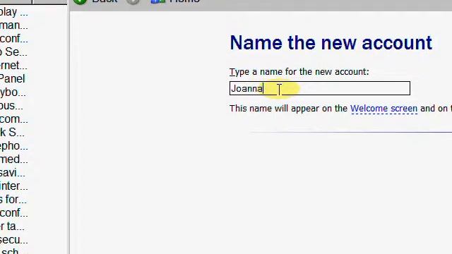 XP User Account Creation смотреть онлайн