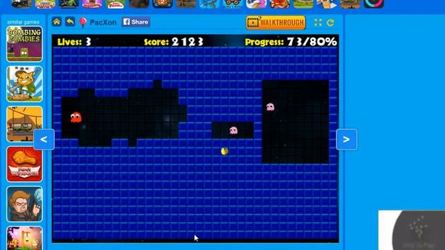 Pac-Xon hero strikes back Game смотреть онлайн