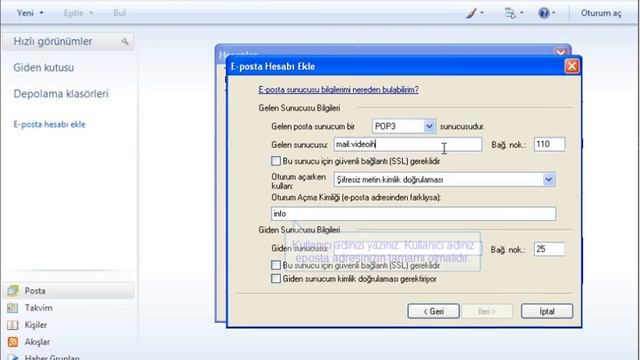 Windows Live Eposta Kurulumu - IHS TELEKOM смотреть онлайн