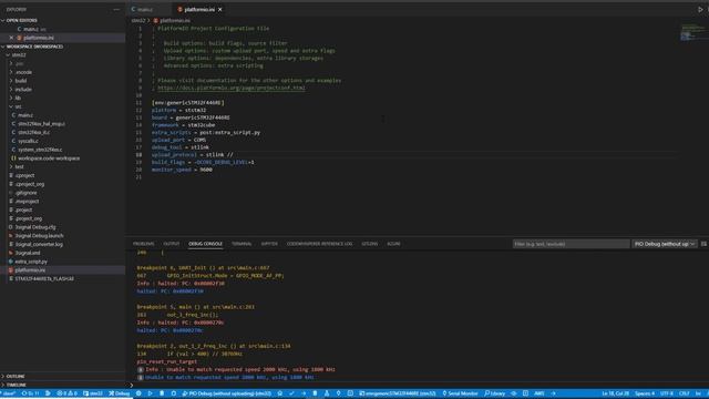 STM32 PlatformIO VScode upload directly from vscode to stm32 смотреть онлайн
