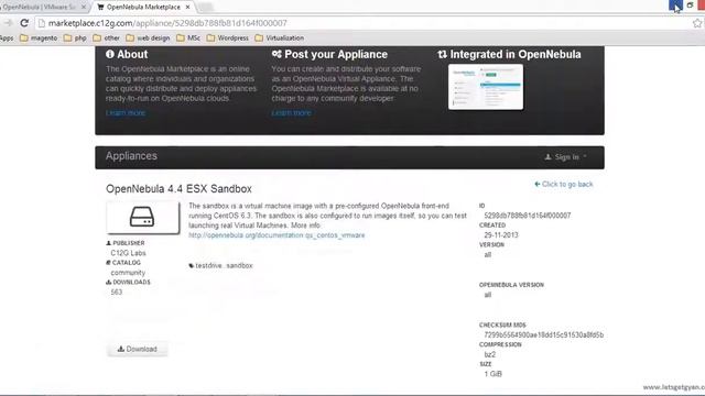 Opennebula ESX Sandbox Installation HD смотреть онлайн