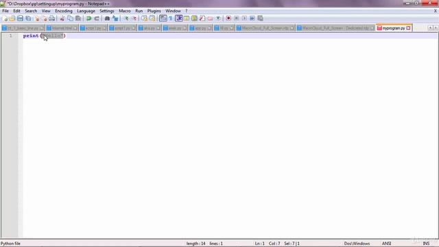 Getting Started : Creating and Executing a Python Program on Windows смотреть онлайн