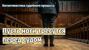 Пусть ноги трясутся перед судом