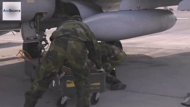 Swedish Air Force Saab JAS 39 Gripen Fighter Jets смотреть онлайн