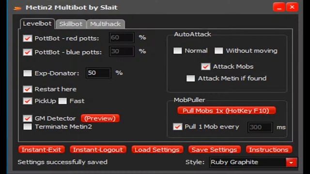 Metin2 RO Bypass HACK + Slait BOT [Testat 09.11.13] смотреть онлайн