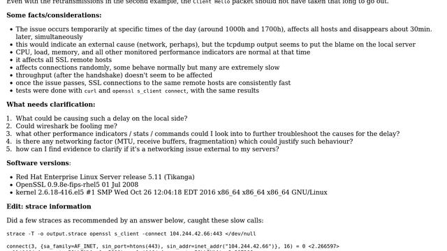 DevOps & SysAdmins: Linux: slow SSL handshake due to delayed client hello смотреть онлайн